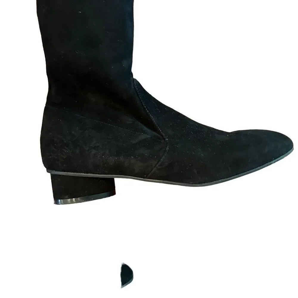 Stuart Weitzman Quebecland Boot in Black Suede- size 8.5